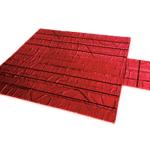 Red Lumber 24' x 20'  8' Drop Flatbed Tarp 18oz/14oz Vinyl 